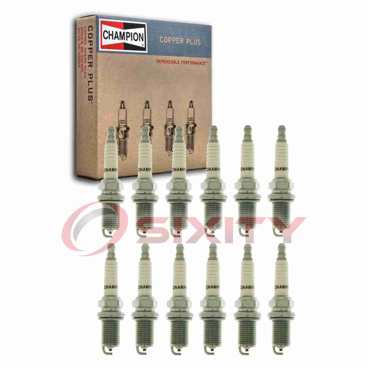12 pc Champion Copper Plus Spark Plugs for 2004-2008 Chrysler Crossfire 3.2L kb