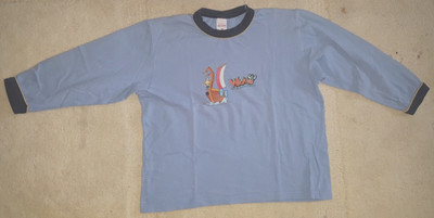 Sanetta Wickie und die starken Männer Schlafanzug Shirt Longsleeve Gr. 128 8 Jah