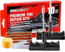 Economical Tire Repair Kit to Fix Punctures and Plug Flats 10pcs Value Pack NEW