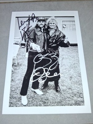Lemmy Kilmister (motörhead) Ozzy Osbourne (Black Sabbath) original Signiert Foto
