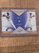 2005 Leaf bo jackson george brett cornerstones c20