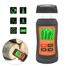 Digital Moisture Detector Damp Meter Wood Brick Screed Wallpaper Caravan Tester