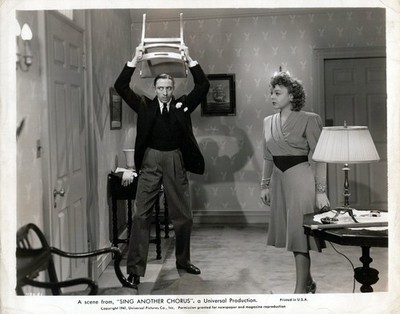 Jane Frazee + Mischa Auer in Sing Another Chorus (1941)   Vintage Photo 1256K