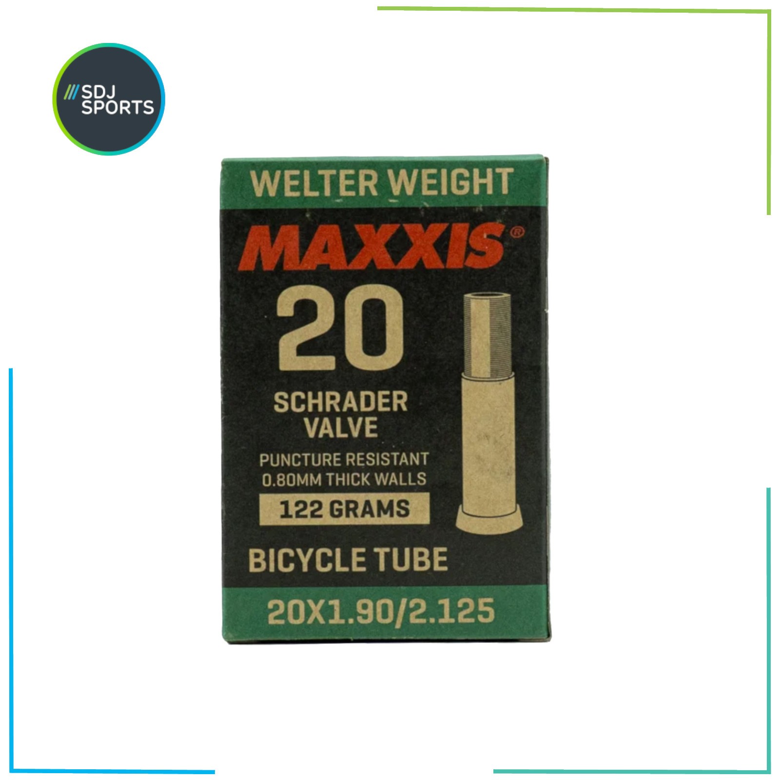 Maxxis Welterweight 20x1.9-2.125"" 20 Schrader Valve Bike Inner Tube