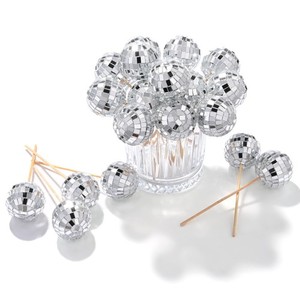 AplusChoice 20PCS 1.6" Small Disco Ball Mirror Mini Hanging Events Wedding Party