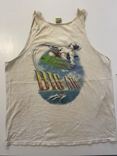 Vintage 1998 Trashed Big Dogs Big Air Graphic Logo Tank Top Made in USA Size XL