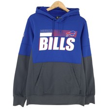 Vintage Nike Hoodie Sweatshirt Men NFL Buffalo Bills Qy9 Size S