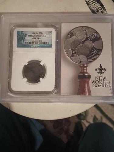 1711-D France Billon 30 Denier NGC Genuine SKU38903