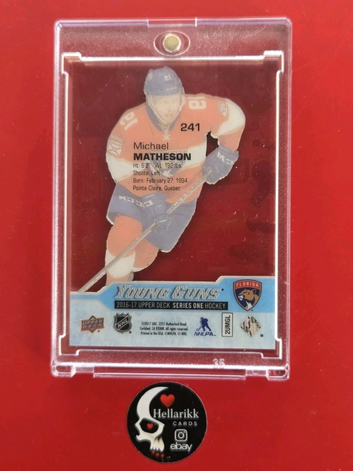 2016-17 Michael Matheson Acetate Young Guns Rookie #241 Florida Panthers UD - Image 2 of 2