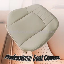 Passenger Back Replacement Leather Seat Cover Beige Perf For 2006 2007 Benz C280