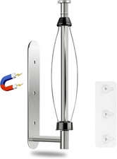 One-Handed Magnetic Paper Towel Holder - Sleek Silver Design