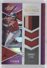 2020 Panini Absolute Rookie Materials Spectrum Purple 21/25 Domingo Leyba 1h1