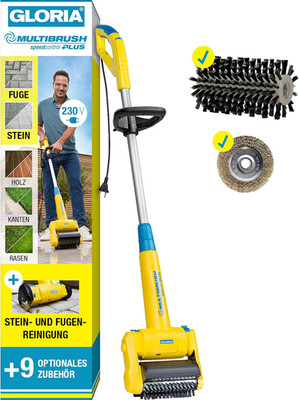 GLORIA Multibrush Speedcontrol plus I Elektrische Reinigungsbürste Für Stein, Fu