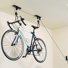 Heavy Duty Bicycle Ceiling Storage Hoist Rack Bike Pulley Garage Shed Max 50kg