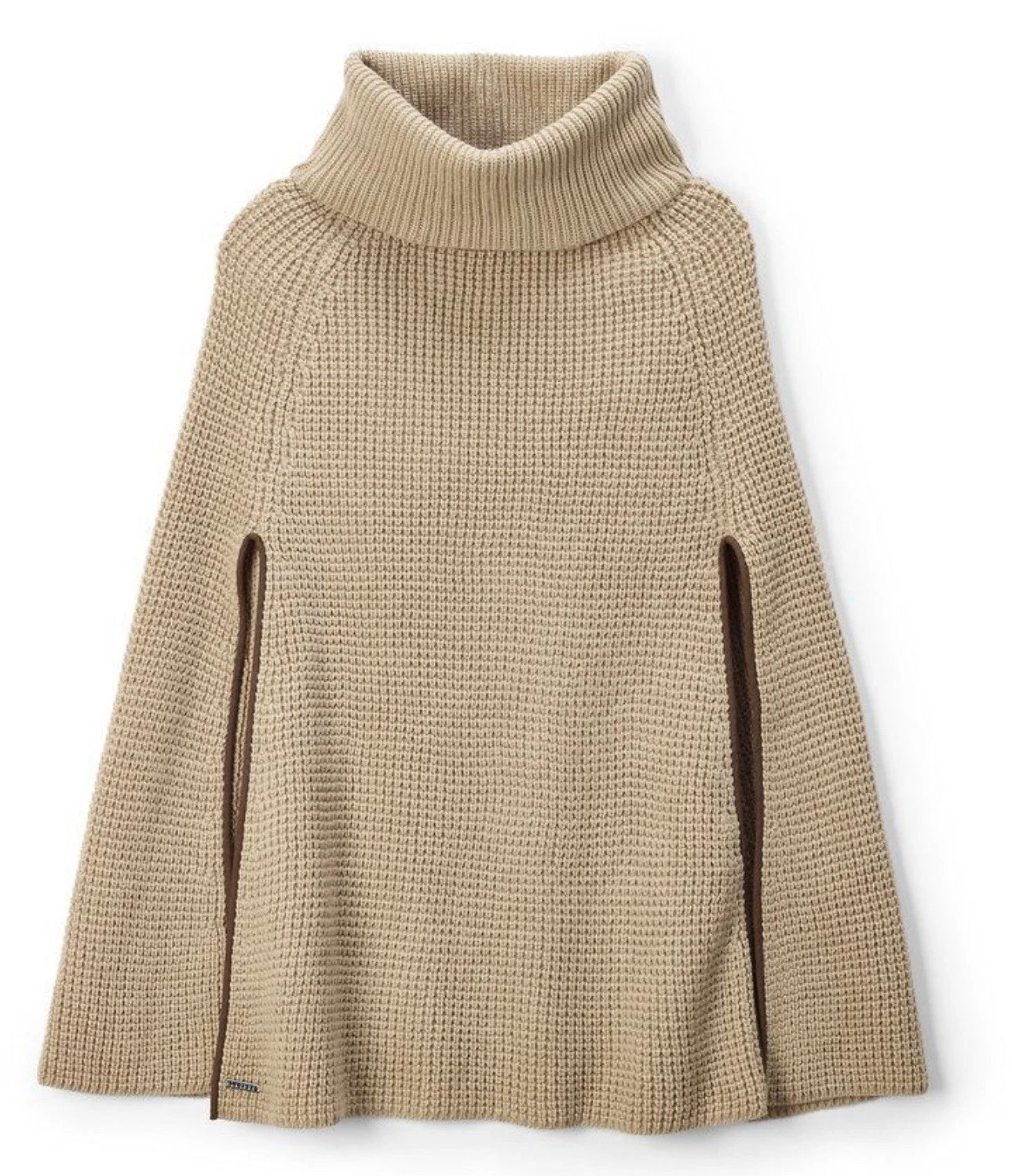 Lauren Ralph Lauren Waffle Knit Turtleneck Poncho Cape Sweater Wool
Opens in a new window or tab
