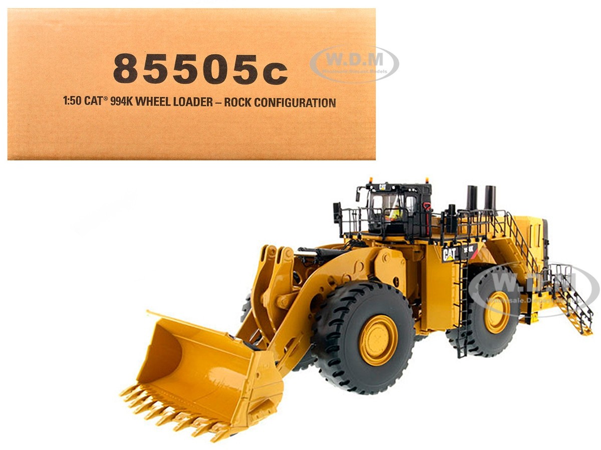 CAT CATERPILLAR 994K WHEEL LOADER W/ROCK BUCKET 1/50 BY DIECAST