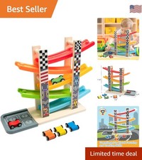 Exciting 5-Layer Ramp Racer Toy for Toddlers - Encourages Hand-Eye Coordination