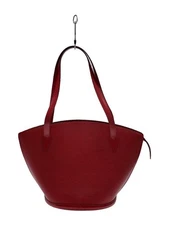 LOUIS VUITTON Saint Jacques Epi RED Leather RED From Japan