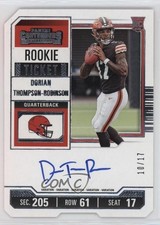 2023 Panini Contenders Ticket Stub 10/17 Dorian Thompson-Robinson #110 Auto 3hd