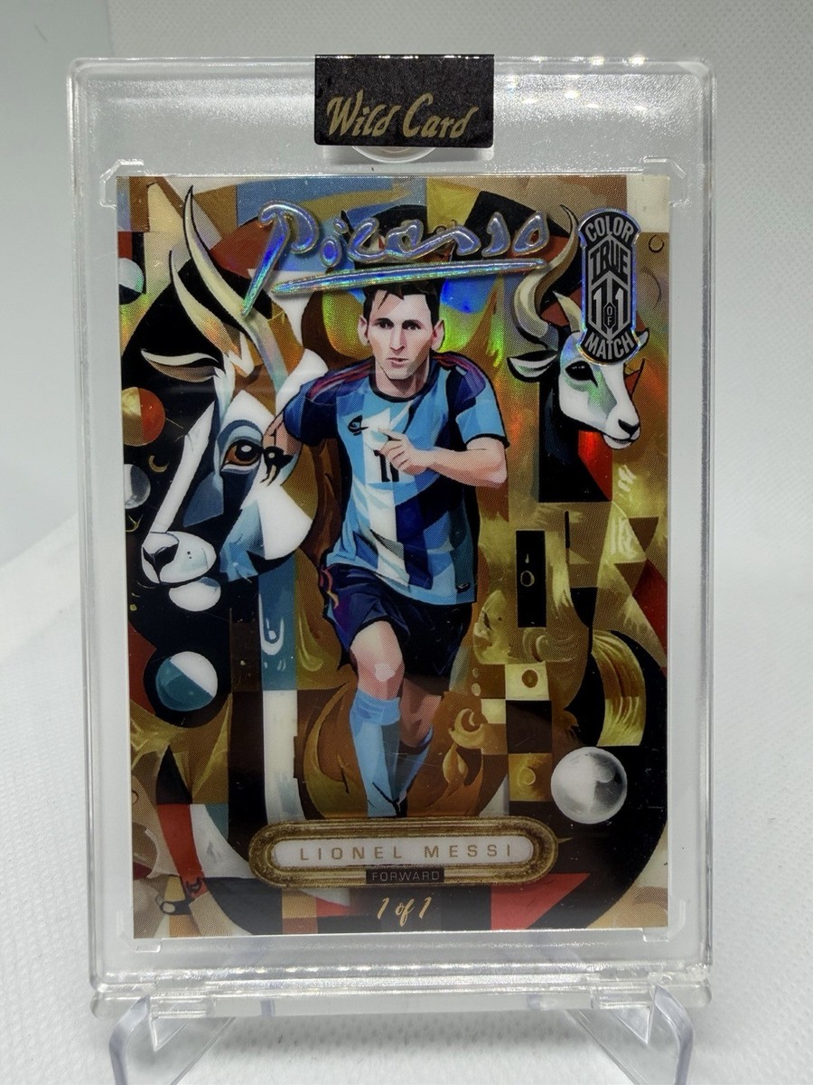 Lionel Messi PICASSO TRUE 1/1 COLOR MATCH Wild Card Magnum Opus