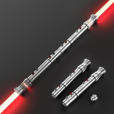 Upgrade RGB3.0 Smooth Swing Light Saber Double Blades,Motion Control Dueling ...