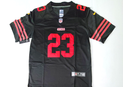 #ad Christian McCaffrey #23 Black San Francisco 49ers Stitched Men#x27;s Jerseys $54.99