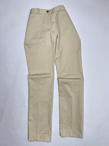 Women Dolce & Gabbana Trousers Beige Cotton 38 / M