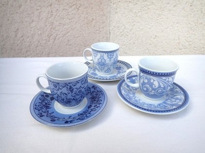 Royal Boch Porzellan 3er Set Kaffeetassen - Belgien, sehr guter Zustand