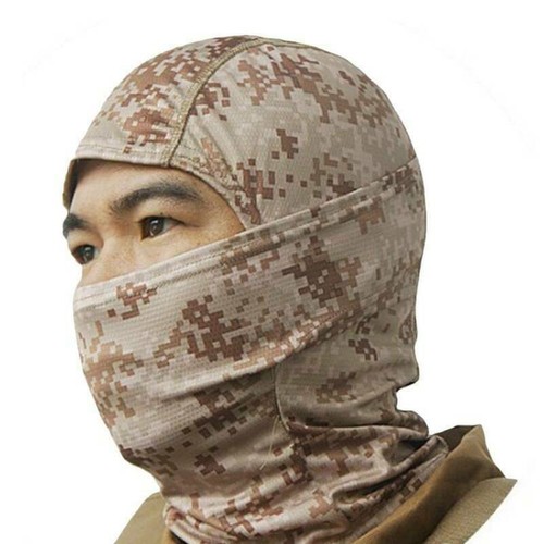 Military Tactical Camo Balaclava Helmet Hats Hunting Face Masks Airsoft Snipers) - Picture 12 of 21