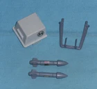 vintage G.I. GI JOE gijoe POLAR BATTLE BEAR PARTS LOT missiles FREE SHIP