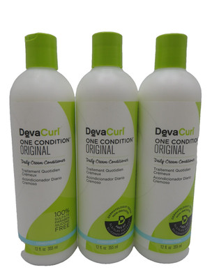 DEVACURL ONE CONDITION ORIGINAL CONDITIONER 12 OZ ( Lot of 3)