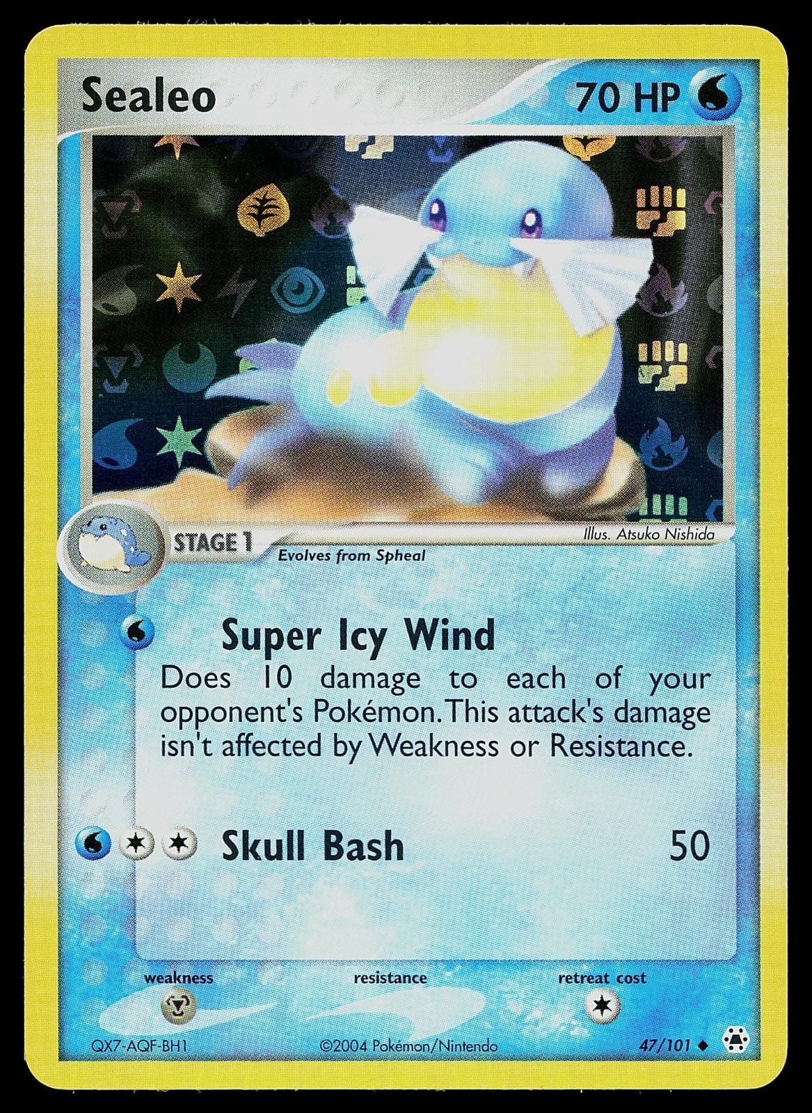 Pokemon Card - Sealeo Hidden Legends 47/101 Reverse Holo Uncommon