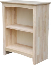 30" Solid Wood Shaker Bookcase - Stylish Storage for Home or Office