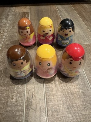 Vintage Weeble Wobble Lot Of 5 Numbers 4, 7, 8, 11, 12 & 30 Hasbro Playskool