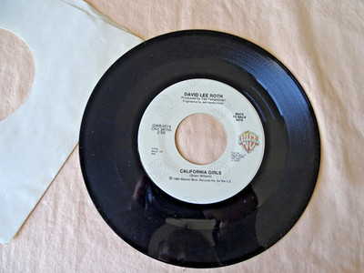 David Lee Roth Single Vinyl California Girls 7'' 1985 US Pressung GWB 0514