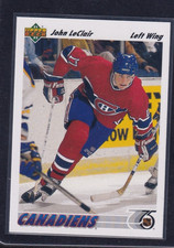 1991-92 Upper Deck - John LeClair #345 (RC)