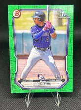 Roldy Brito 2026 Bowman 1st Bowman Green /99 Colorado Rockies Short Print!!