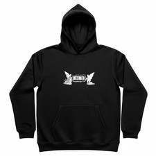 Mesmer Hoodie Angel or Demon Schwarz 100% Baumwolle Skatewear Herren Damen Logo