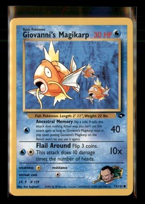 Gym Challenge #073/132 Giovanni's Magikarp The BallCap Exec