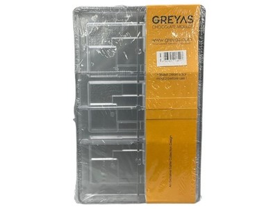 Greyas Chocolate Molds Happy Easter bunny rectangular tablet cavities Design