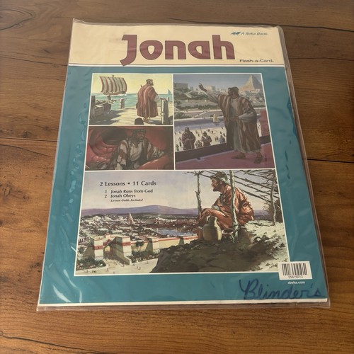 Abeka Flash-a-Card Jonah Bible Story Curriculum Sunday School Complete 15.5x12”