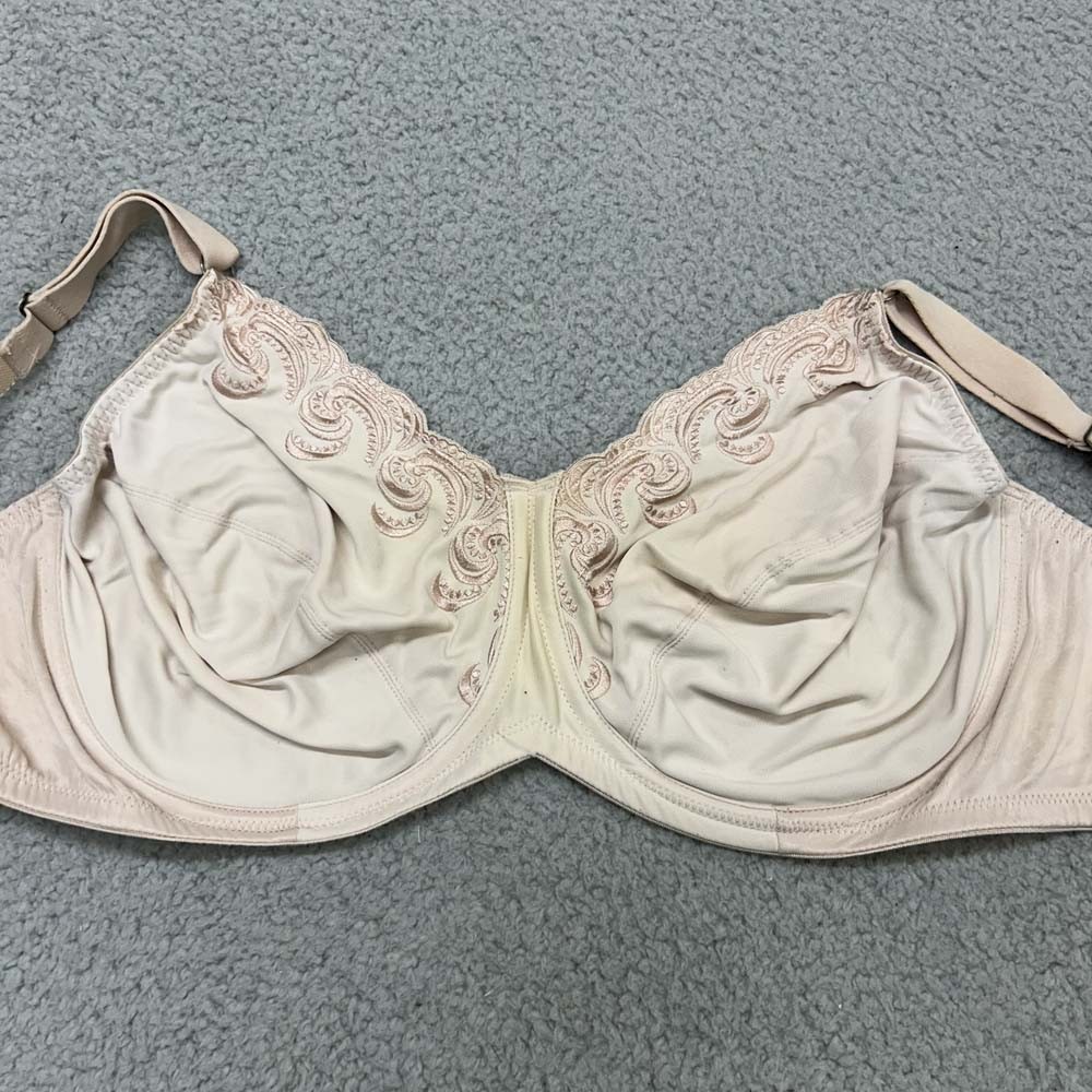 Lilyette Bra 42DD Minimizer Bra 417 Embroidered Minimizer
