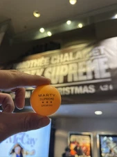 Marty Supreme Orange Ping Pong Ball Timothee Chalamet Josh Safdie A24 Movie