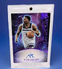 2024 Leaf Galaxy of Stars Anthony Edwards Auto #ed /6 In the Game Used Autograph