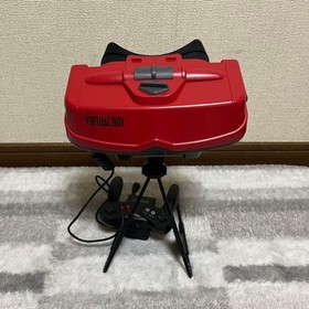 VIRTUAL BOY Nintendo 3D Display Game System Console Cartridge 3p set Japan w/BOX