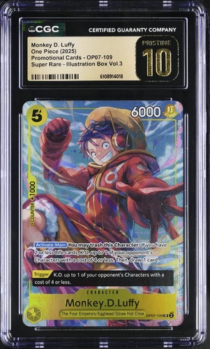 Monkey D. Luffy OP07-109 - Illustration Box Vol. 3 Promo CGC Pristine 10