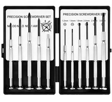 11 Pcs Precision Screwdriver Set Mini Phillips Flat Head Watch Eyeglass Repair