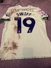Matchworn John Swift West Bromich Albion away shirt