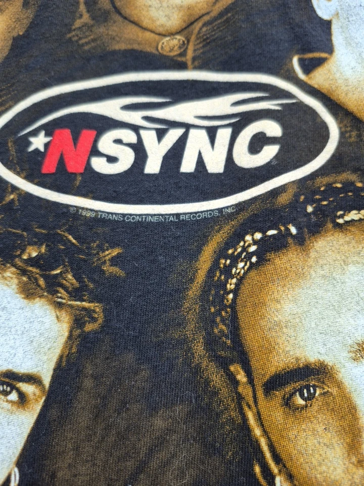 Camiseta De Colección N Sync Adulto Grande Gira Musical Y2K Justin Timberlake Negra Talla L Foto 3 de 4