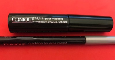 Clinique High Impact Mascara 01 Black 3,5ml & Quickliner für Augen intensiv schwarz 
